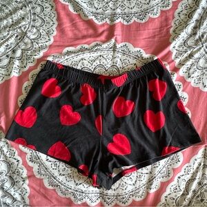 Heart Print Shorts